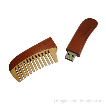 Wooden Comb USB Flash Drive Memory